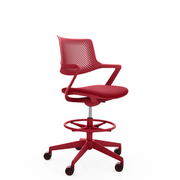 Loketstoel PC-V14 rood - KANTOORMEUBELS.ONLINE