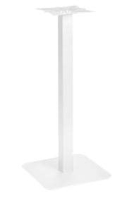 Kolomvoet onderstel voor tafel, wit, H102cm, maximale bladmaat rond 80cm / vierkant 80x80cm