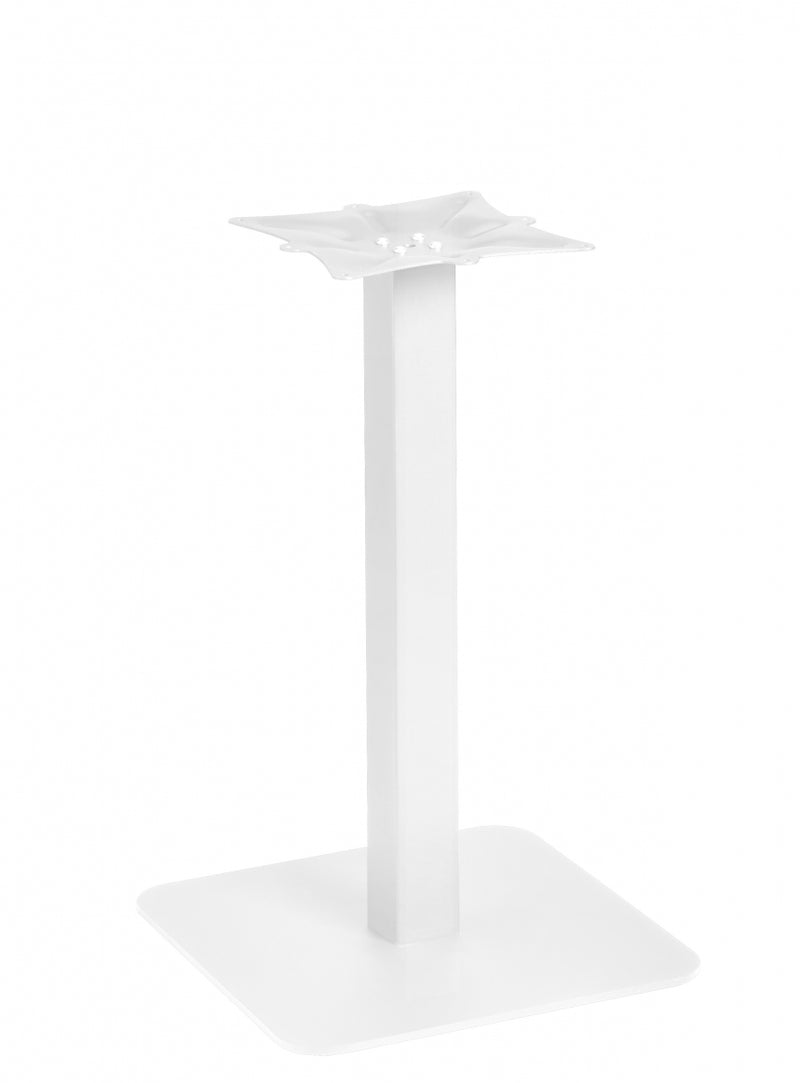 Kolomvoet enkel, wit, H72cm, maximale bladmaat rond 100cm / vierkant 90x90cm