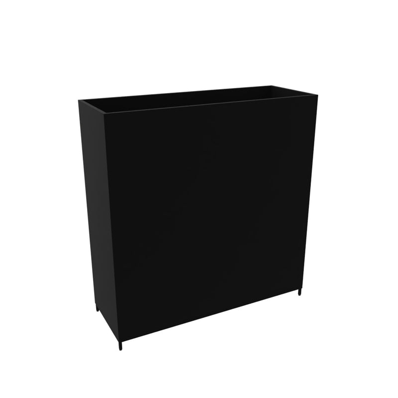 Hoge plantenbak Flexwall RAL9005 zwart