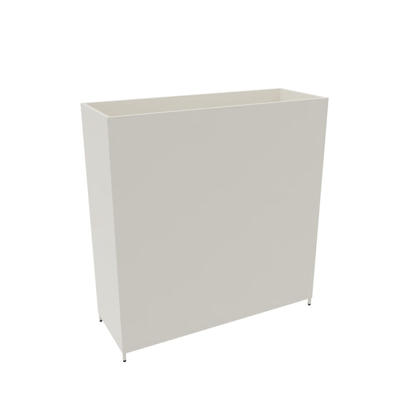 Flexwall plantenbak rechthoek wit, 124cm hoog, 120cm breed