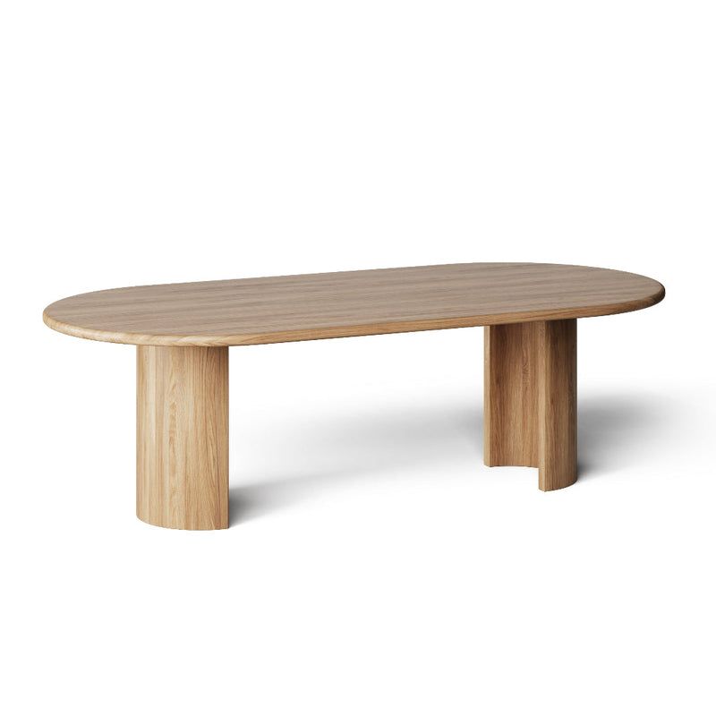 Deens ovale tafel Massief eikenhout Organic model Tsuki