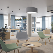 Fauteuil Shuffle Lounge in open kantoorruimte - KANTOORMEUBELS.ONLINE