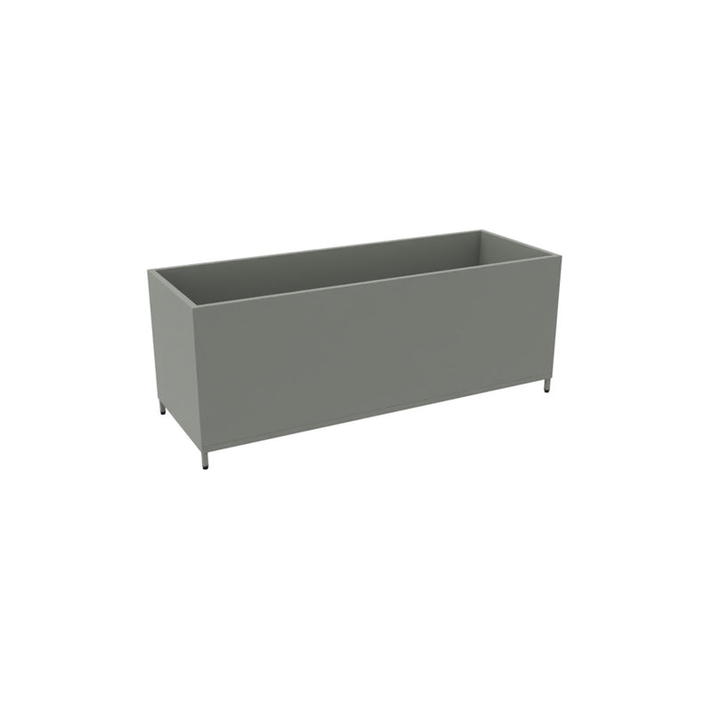 Flexwall plantenbak 46cm hoog, in RAL7033, cementgrijs - KANTOORMEUBELS.ONLINE