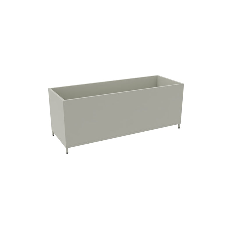 Flexwall plantenbak rechthoek H46cm B120cm in RAL7044 Zijdegrijs - KANTOORMEUBELS.ONLINE