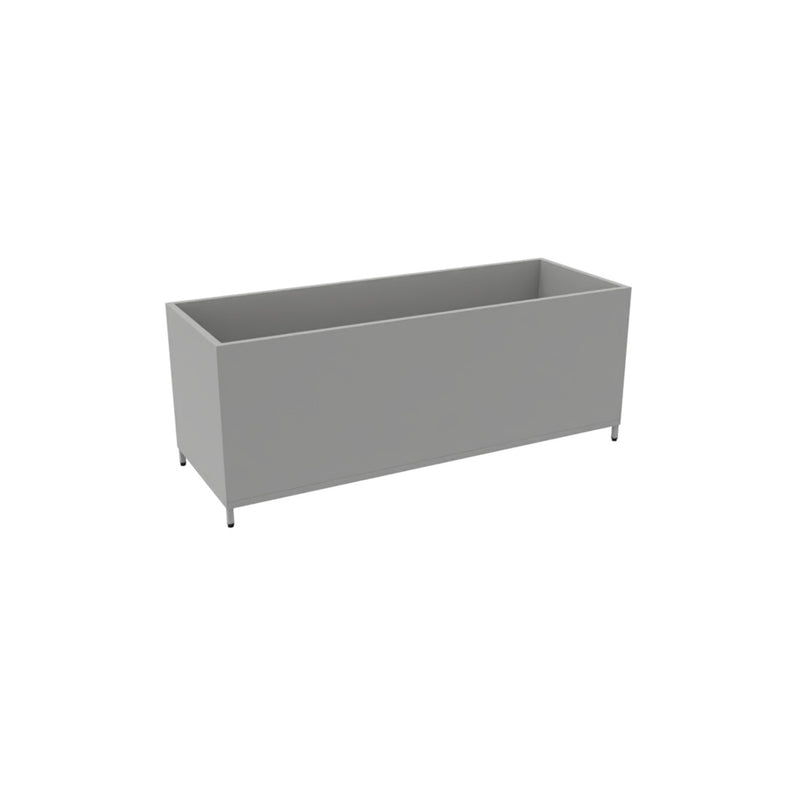 Lage plantenbak Flexwall RAL9006 grijs