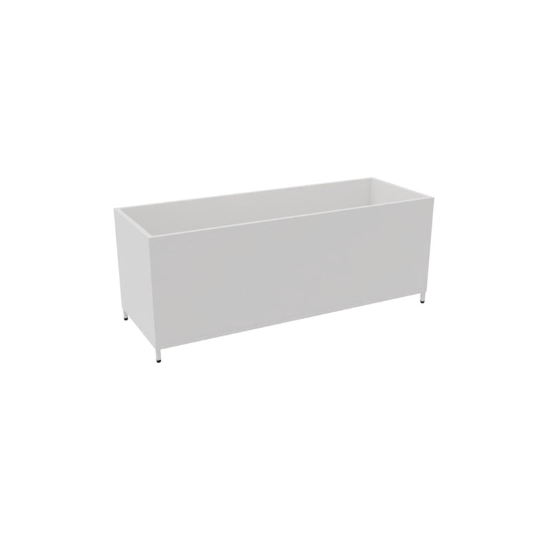 Flexwall plantenbak rechthoek wit, 46cm hoog, 120cm breed