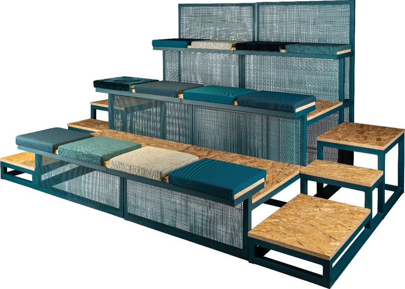 Tactile Tribune | Modulaire Tribune voor Kantoor & Onderwijs
