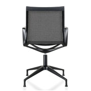 Moderne zwarte bureaustoel met mesh rugleuning, design kantoormeubilair KANTOORMEUBELS.ONLINE