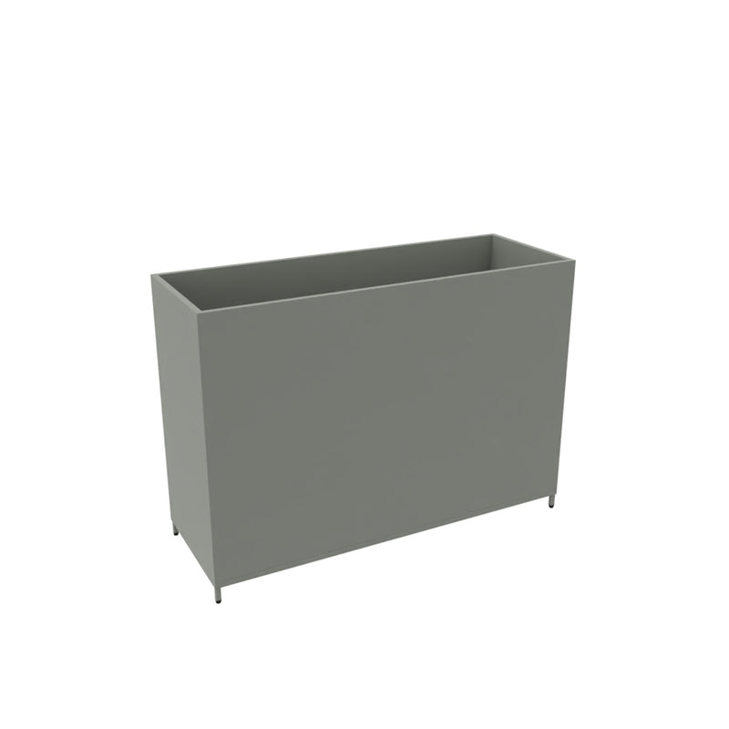 Flexwall plantenbak 85cm hoog, in RAL7033 cementgrijs - KANTOORMEUBELS.ONLINE