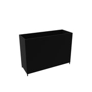 Rechthoekige plantenbak Flexwall RAL9005 zwart