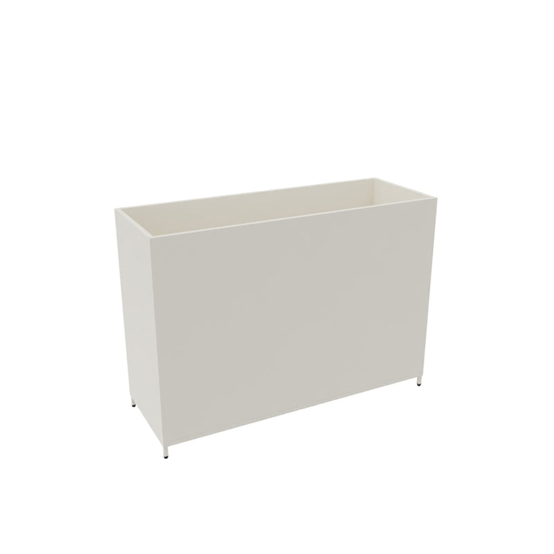 Flexwall plantenbak rechthoek wit, 85cm hoog, 119cm breed