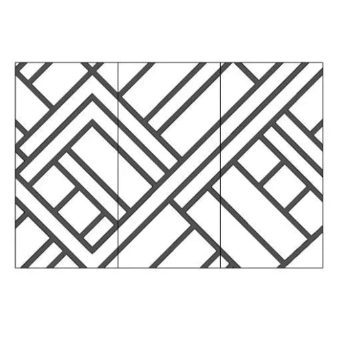 Akoestisch muurpaneel PET-vilt Accent 8 patronen / 48 kleuren