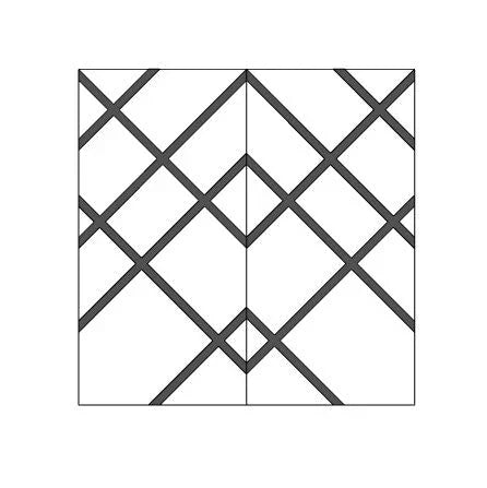 Akoestisch muurpaneel PET-vilt Accent 8 patronen / 48 kleuren