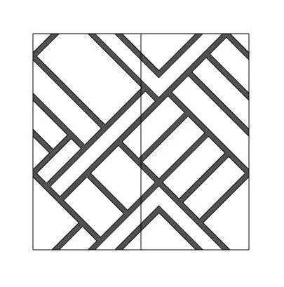 Akoestisch muurpaneel PET-vilt Accent 8 patronen / 48 kleuren