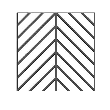 Akoestisch muurpaneel PET-vilt Accent 8 patronen / 48 kleuren