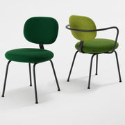 Artifort Vega stoelen 4-poot, met en zonder armleggers, groen