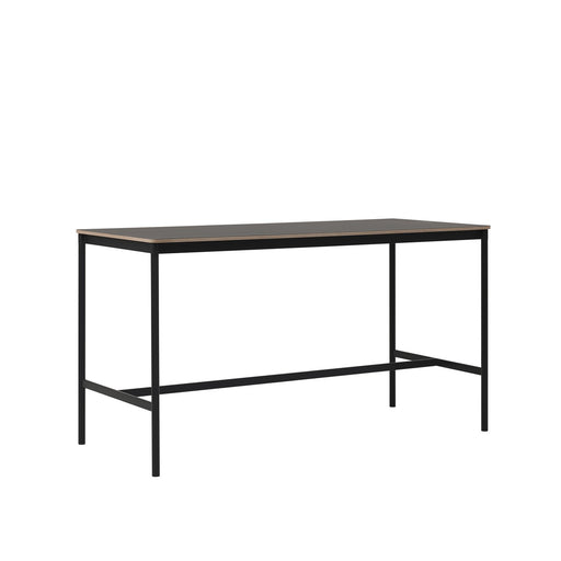 Base High Table 80x190 H105 black plywood black side Muuto
