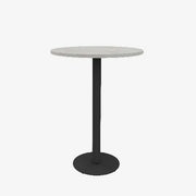 PlanQ Bistro - witte statafel met zwart onderstel, modern design kantoormeubilair