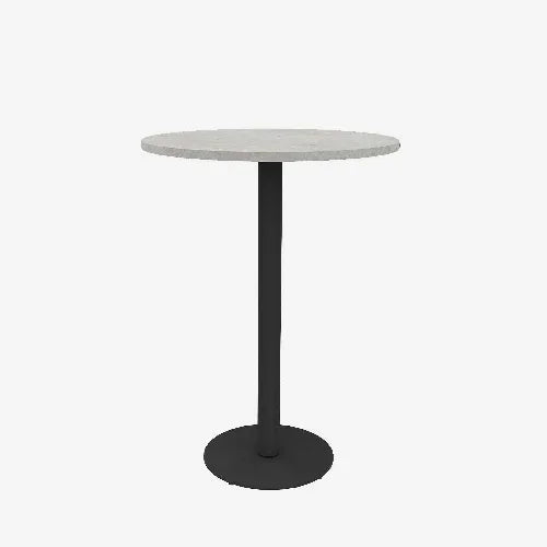 PlanQ Bistro - witte statafel met zwart onderstel, modern design kantoormeubilair