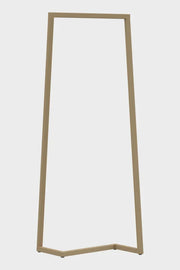 Moderne beige staande kapstok voor kantoor of werkplek, minimalistisch design