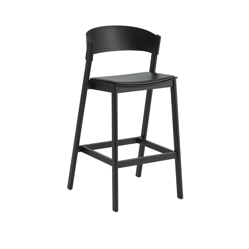 Cover Bar Stool Black Refine Leather Black
