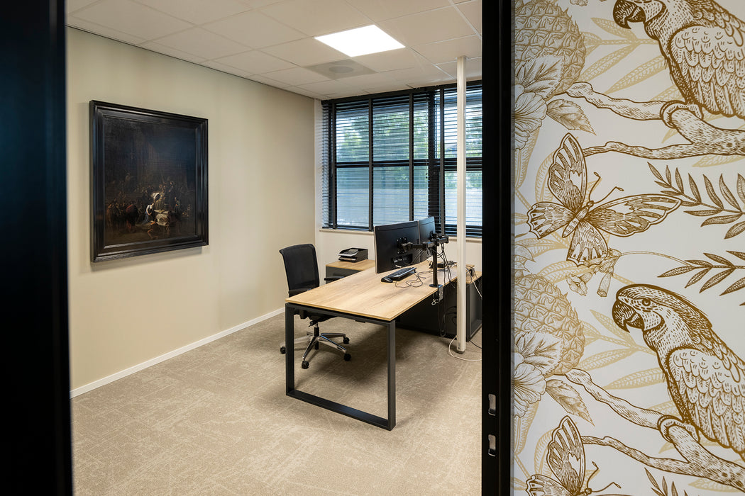 Directiebureau Cube hoekcombinatie met ladenkast B224xD90cm