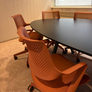 Bureau-vergaderstoel PC-V14 Pro in de kleur Rusty Orange