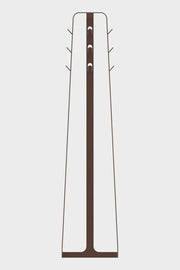 Minimalistische bruine en witte design kapstok Dodici geschikt voor moderne kantoorinrichting.