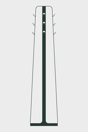 Minimalistisch design kapstok in pine green, modern kantoormeubilair, Kantoormeubels.online