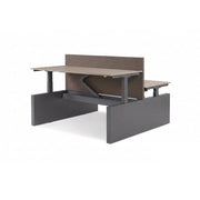 Voortman, Hi Tee, Voortman Hi Tee, Hi Tee Duo, duo bureau, zit sta bureau, elektrisch bureau, duo zit sta, bench bureau, duo werkplek, NPR 1813, ergonomisch bureau, elektrisch verstelbaar bureau, kantoorwerkplek, flexwerkplek, projectinrichting, kantoorinrichting