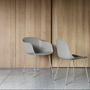 Fiber armchair grey tube fiber side chair grey tube Muuto