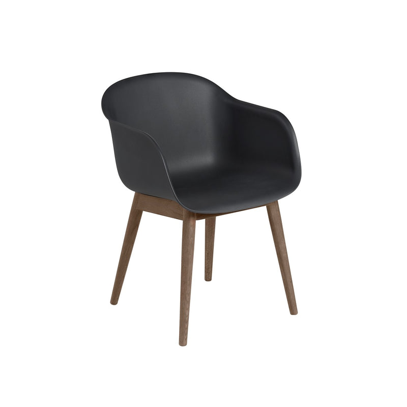 Muuto Fiber Armchair Wood Base | Houten designstoel