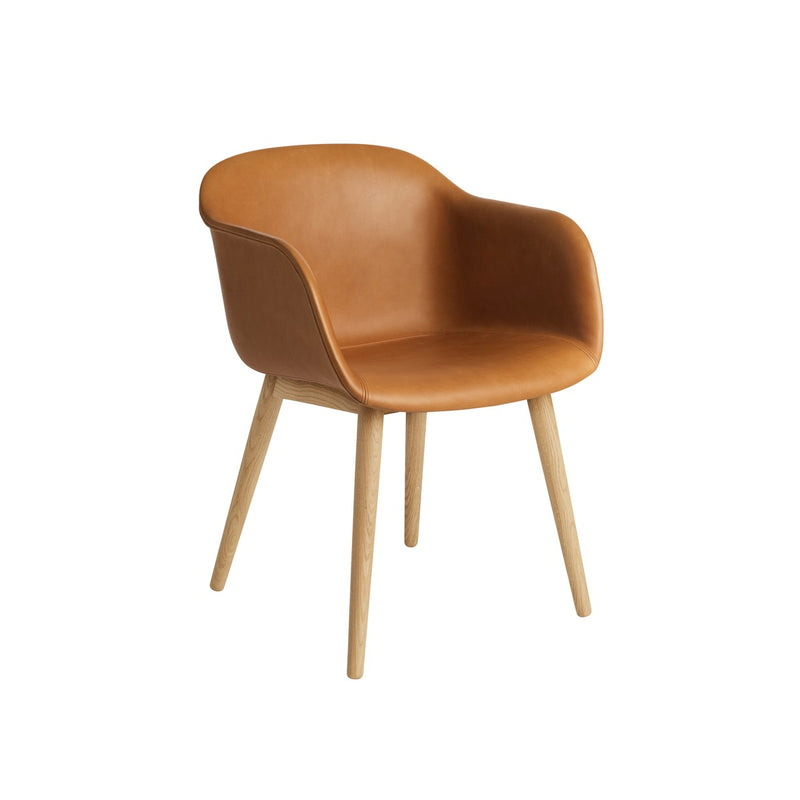 Muuto Fiber Armchair Wood Base | Houten designstoel