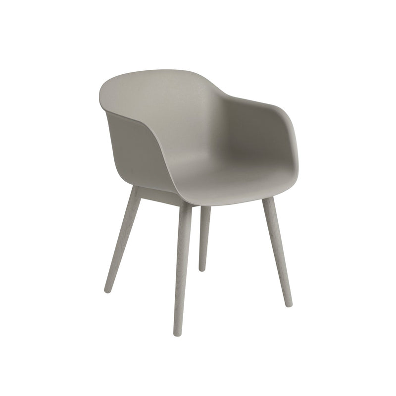 Muuto Fiber Armchair Wood Base | Houten designstoel