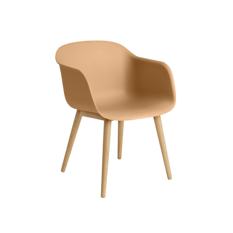 Muuto Fiber Armchair Wood Base | Houten designstoel