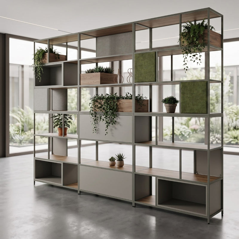 Roomdivider Flexwall B119cm / verkrijgbaar in 3 hoogtes en vele kleuren