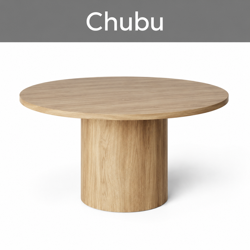 Chubu ronde tafel met kolom onderstel