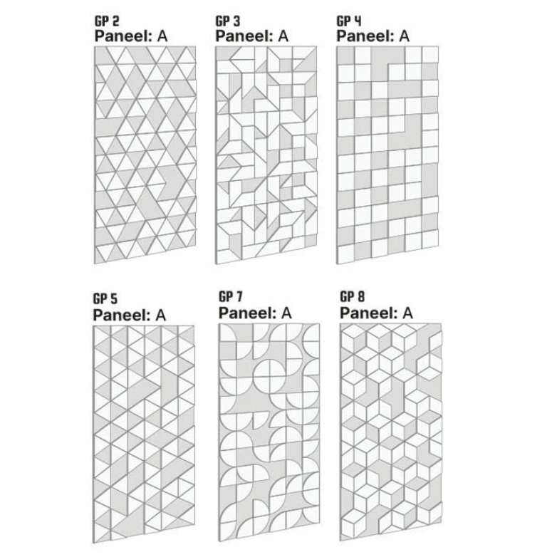 patronen GEO panelen Tacito