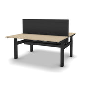 Voortman Hi Tee Duo, Hi Tee Duo zit sta, Voortman duo bureau, elektrisch duo bureau, duo zit sta bureau, zit sta bureau 2 personen, NPR 1813 duo bureau, bench bureau elektrisch, elektrisch verstelbare duo werkplek, ergonomische duo werkplek, Voortman bureau prijs, Hi Tee bureau prijs, kantoor zit sta duo