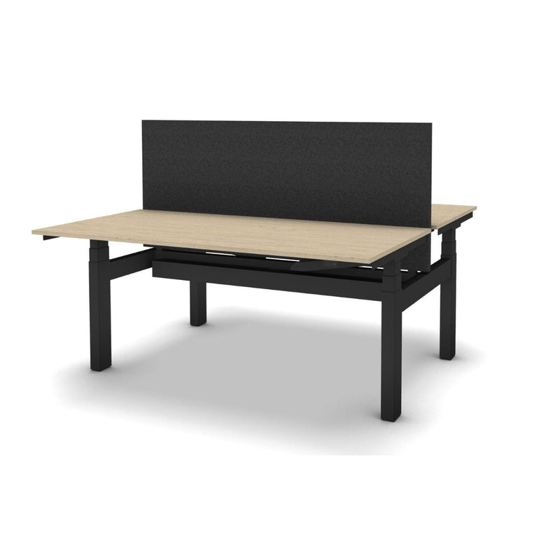 Voortman Hi Tee Duo, Hi Tee Duo zit sta, Voortman duo bureau, elektrisch duo bureau, duo zit sta bureau, zit sta bureau 2 personen, NPR 1813 duo bureau, bench bureau elektrisch, elektrisch verstelbare duo werkplek, ergonomische duo werkplek, Voortman bureau prijs, Hi Tee bureau prijs, kantoor zit sta duo