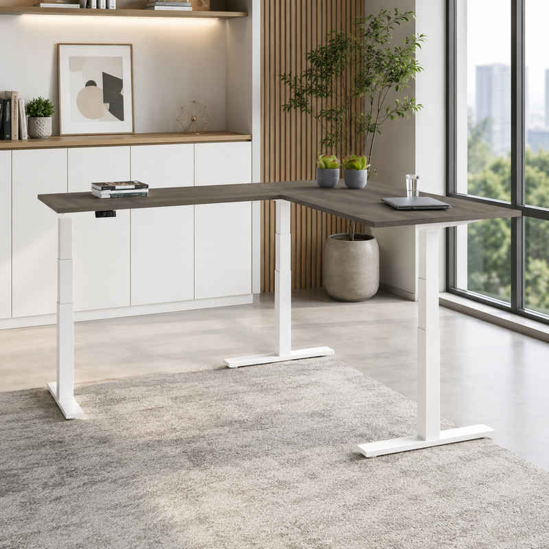 Hoekbureau Business XF3 Pro elektrisch zit-sta  /   5 JAAR GARANTIE