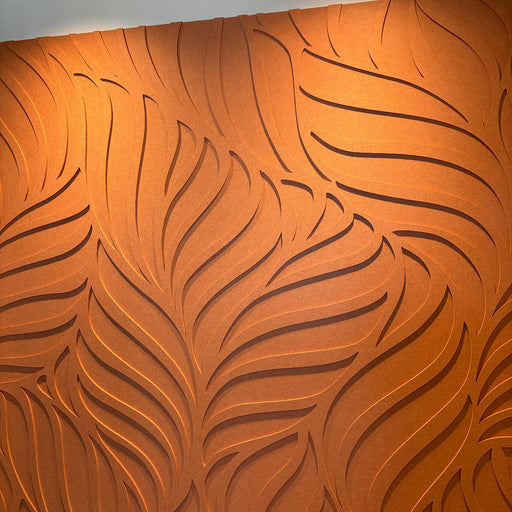 NatuReson wandpaneel in de kleur oranje, patroon nr 5