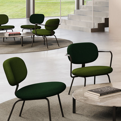 Artifort Vega stoelen met en zonder armleggers, groen