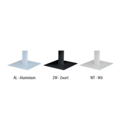 Huislijn kolom vergadertafel recht, in drie kleuren - aluminium, zwart, wit