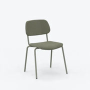 Design kantoorstoel: groene LANDE Jami stoel zonder armleuningen, minimalistisch model