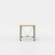 vierkante tafel op wielen Lande Atelier