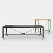 Lande Atelier tafels met wielen