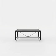 Lande Atelier - zwarte tafel met wielen