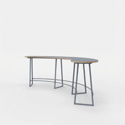 Lande Buggy Snake, Buggy Snake tafel, Lande Buggy Snake prijs, Buggy Snake kopen, gebogen vergadertafel, gebogen statafel, organische vergadertafel, statafel 110 cm, scrumtafel kantoor, stand up meeting tafel, hoge overlegtafel, lunchtafel kantoor, Lande tafel, Lande dealer Nederland, Lande offerte